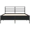 Bettgestell Schwarz 120x200 cm Holzwerkstoff und Metall Produktbild-Vorschau 4