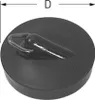 Schmidt VENTIL-STOPFEN PVC SCHWARZ 40,5 MM MIT Produktbild-Vorschau 2