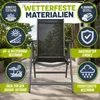 tillvex Gartenstuhl Anthrazit klappbar aus Aluminium | Produktbild-Vorschau 8