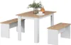 Eckbankgruppe Vicco Sentio Weiß/Goldkraft Eiche 112 x 73.6 Produktbild-Vorschau 4