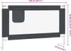 vidaXL Chránič postele pro batolata tmavě šedý 120x25 cm Náhled obrázku produktu 8