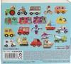 A collection of colorful magnetic vehicles and animals on a light blue background. Produktbild-Vorschau