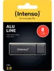 Intenso Speicherstick Alu Line, Hi-Speed USB 2.0, anthrazit, Kapazität 8 GB Náhled obrázku produktu