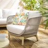 home24 Loungeset - 4-teilig - Akazie Massiv / Polyester - Produktbild-Vorschau 4