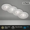Lampy łazienkowe LED wpuszczane ściemnialne zestaw 4 4,9W Podgląd zdjęcia produktu 2