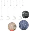 A collage of images showing moon and star-shaped LED string lights, some displayed on a white background and others in a decorative setting. Náhľad obrázku produktu