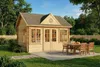 Alpholz Gartenhaus Clockhouse-28 aus Holz in Naturbelassen Produktbild-Vorschau 6