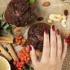 Semilac UV Nail Polish Burgundy Red 404 Black Beans Muffin Podgląd zdjęcia produktu 4