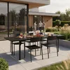 Stół ogrodowy rozkładany 180-240 cm do 12 os. stal HDPE Podgląd zdjęcia produktu 3