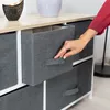 Relaxdays Regalsystem, 4 Stoff-Schubladen, HxBxT: 95 x 45 x Produktbild-Vorschau 3