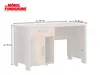 Schreibtisch CLIF 1-trg. 1 Schublade Optik: Old Wood Produktbild-Vorschau 2