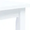 vidaXL Table de salle à manger blanche 114x71x75 cm en bois Voir les images du produit 10