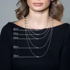 MATERIA 925 Silber Kugelkette lang 6,2g - 2mm Damen Produktbild-Vorschau 4