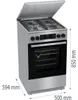 Gorenje GKS5C71XF Freestanding cooker with oven Silver Produktbild-Vorschau 7