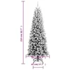 Vidaxl Arbre de Noël artificiel avec Schnee 210 cm PVC et Voir les images du produit 13
