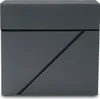 A dark gray mailbox with a geometric design. Náhľad obrázku produktu
