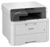 A studio shot of a white and gray Brother laser multifunction printer. Produktbild-Vorschau