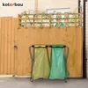 KOTARBAU® Müllsackständer Doppelt Müllbehälter 33 x 77 x 85 Produktbild-Vorschau 3