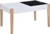vidaXL 3-tlg. Kinder-Sitzgruppe mit Kreidetafel Schwarz und Produktbild-Vorschau 3
