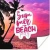 MuchoWow® Poster Sommer - Rosa - Palme - Sprichwörter 75x75 Produktbild-Vorschau 1