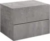 A gray, concrete-look nightstand with two drawers. Anteprima dell’immagine prodotto