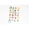 A collection of small, colorful Christmas-themed charms arranged in a grid on a white background. Produktbild-Vorschau
