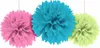 amscan Dekobälle Fluffy mehrfarbig Ø40cm 3 Stück Produktbild-Vorschau 2