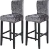 2 Stück Bar Stuhlhussen Barhocker Stretch Stuhlhusse Produktbild-Vorschau 1
