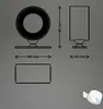 Technical drawings and dimensions of a wall lamp, with a small product photo in the corner. Náhled obrázku produktu