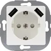 REV Ritter Steckdose 2xUSB, Unterputz, Weiß, PrimaLuxe mit Produktbild-Vorschau 3