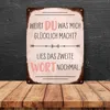 Du machst mich glücklich Metallschild XXL in 28x38 cm mit Produktbild-Vorschau 4