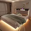 Merax gestoffeerd bed 160x200 cm met LED-verlichting en Productafbeelding-voorbeeld 3