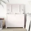 vidaXL Truhe Weiß 60x32x45,5 cm Massivholz Kiefer -  Produktbild-Vorschau 2