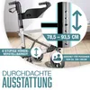 KESSER® Rollator Aluminium faltbar, höhenverstellbar & bis Produktbild-Vorschau 9