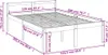 vidaXL Seniorenbett 120x200 cm Massivholz Kiefer Produktbild-Vorschau 8