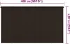 Roleta zewnętrzna vidaXL 400 x 230 cm, brązowa, HDPE Podgląd zdjęcia produktu 6