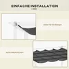 Ersatzdach für Pergola 3x3 m, Pavillondach Dunkelgrau, 250 Produktbild-Vorschau 8