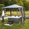 HOME DELUXE - Outdoor Whirlpool - WHITE MARBLE Plus Treppe Produktbild-Vorschau 4