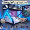 A bunk bed with LED lighting in a bedroom setting. Náhled obrázku produktu