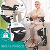 ELONEO rollator pieghevole e leggero con sedile, rollator Anteprima dell’immagine prodotto 3