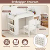 COSTWAY Kindertafelset met stoel, inklapbare tafel met Productafbeelding-voorbeeld 5