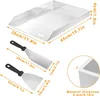 ROSEJANE Edelstahl Grillplatte 30 × 40 × 4 cm – BBQ Plancha Produktbild-Vorschau 2