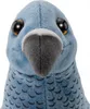 A close-up frontal view of a stuffed pigeon toy. Náhled obrázku produktu