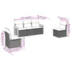 The Living Store 5-tlg. Garten-Sofagarnitur mit Kissen Grau Produktbild-Vorschau 7