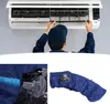A person cleaning an air conditioner, with close-up shots of cleaning accessories. Náhled obrázku produktu