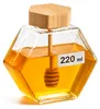 Zeshoekige houten fles met roerder, 220 ml Productafbeelding-voorbeeld 6