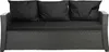 Poduszka na sofę ogrodową czarna, siedzisko 160x60x7 + Podgląd zdjęcia produktu 1