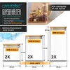 Arendo Vorratsgläser, Glasbehälter 6er Set mit Bambusdeckel Produktbild-Vorschau 2