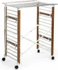 A product shot of a foldable drying rack with wheels. Náhľad obrázku produktu