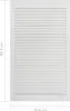vidaXL Portes d'armoire design à lamelles 2 pcs blanc Voir les images du produit 13